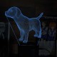 Акриловий 3D світильник-нічник собака