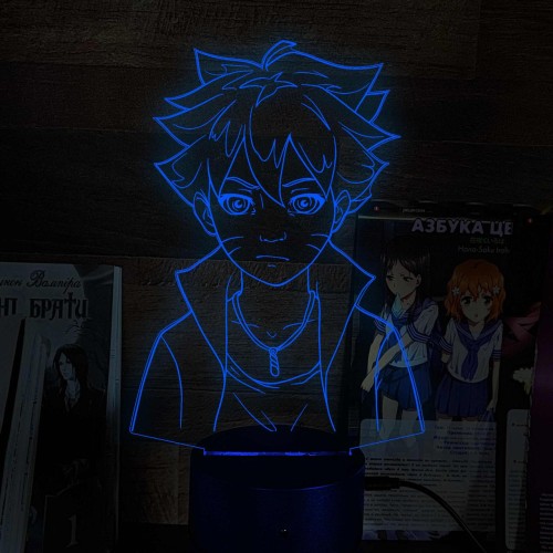 Акриловий 3D світильник-нічник Боруто Узумакі "Наруто"