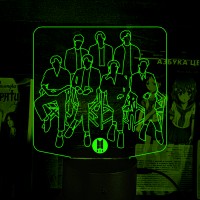 Акриловый 3D светильник-ночник группа BTS