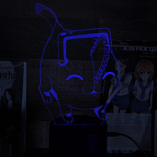 Акриловий 3D світильник-нічник Людина-бензопил (Chainsaw Man) 3 