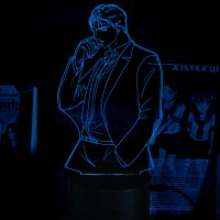 Акриловый 3D светильник-ночник Чонву Джин "Под зеленым светом"