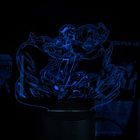 Акриловый 3D светильник-ночник Genshin Impact Гань Юй