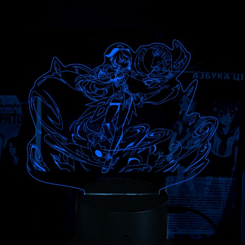 Акриловий 3D світильник-нічник Genshin Impact Гань Юй