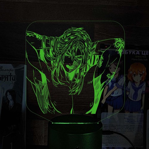 Акриловий 3D світильник-нічник Джотаро Куджо