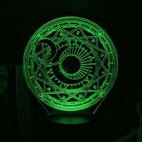 Акриловый 3D светильник-ночник Сакура - собирательница карт 2