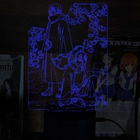 Акриловий 3D світильник-ночник Ітачі Учіха та Дейдара