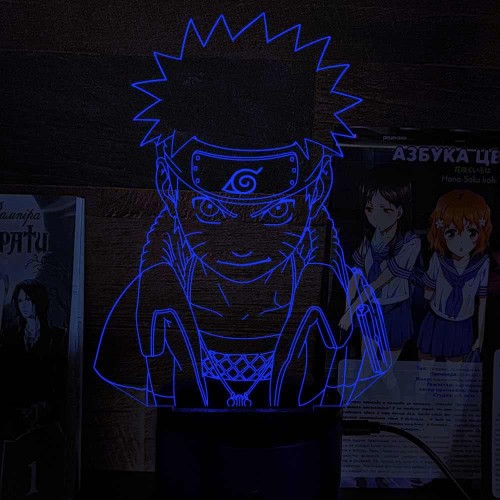 Акриловий 3D світильник-нічник Наруто