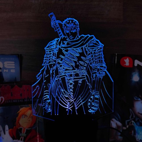 Акриловий 3D світильник-нічник Гатс "Берсерк"