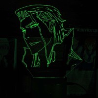 Акриловый 3D светильник-ночник Сосуке Айзен «Блич»