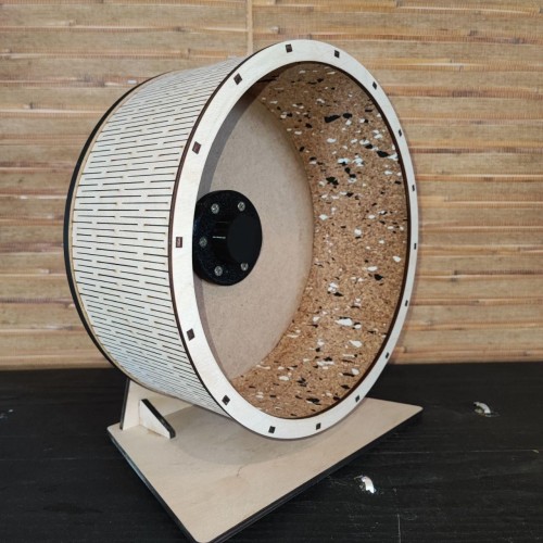 Колесо бігове на підшипниках на 250 мм, ширина бігової доріжки колеса 100 мм для хом'яка