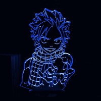 Акриловый 3D светильник-ночник Нацу Драгнил