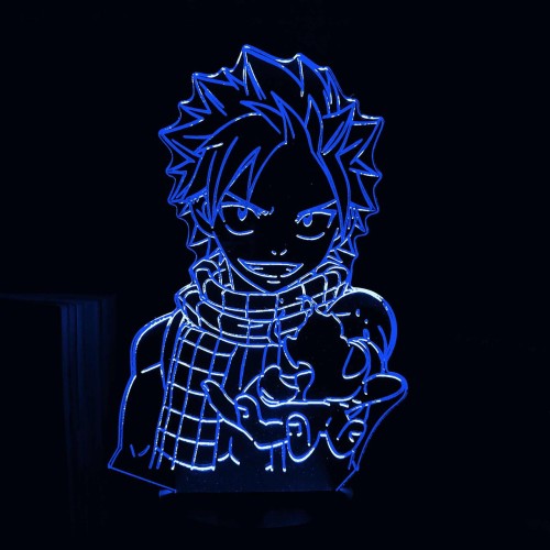 Акриловий 3D світильник-нічник Нацу Драгніл