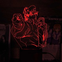 Акриловый 3D светильник-ночник Джотаро Куджо 3