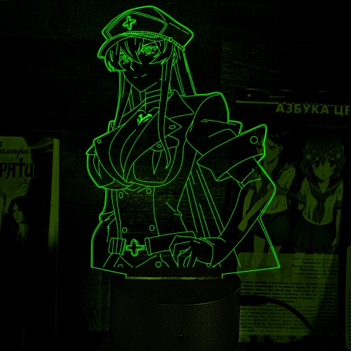 Акриловий 3D світильник-нічник Akame ga Kill! Вбивця Акаме! Есдес