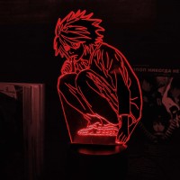 Акриловый 3D светильник-ночник L из Тетрадь Смерти