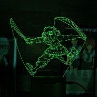 Акриловый 3D светильник-ночник Иноске Хашибира