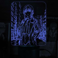 Акриловий 3D світильник-нічник Макіма Людина-бензопила (Chainsaw Man) 4