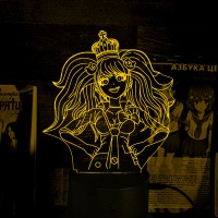 Акриловий 3D світильник-ночник Danganronpa Джунко Еношіма