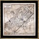 Інтер'єрна декоративна схема-карта будь-якого міста на стіну із фанери