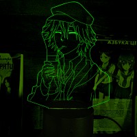 Акриловый 3D светильник-ночник Ранпо Эдогава 