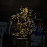 Акриловий 3D світильник-ночник Ху Тао 2