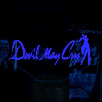 Акриловий 3D світильник-нічник Devil May Cry