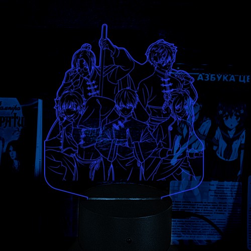 Акриловий 3D світильник-ночник Синя в'язниця: Блю Лок / Blue Lock