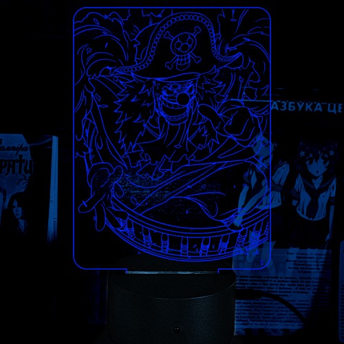 Акриловий 3D світильник-нічник One Piece: Крос Гільдія