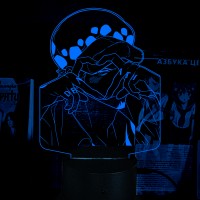 Акриловый 3D светильник-ночник Трафальгар Д. Уотер Ло Манга One Piece