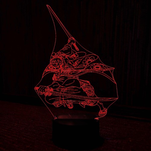 Акриловий 3D світильник Ророноа Зоро