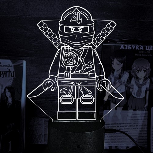 Акриловий 3D світильник-ночник Ніндзяго LEGO Ninjago