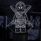 Акриловий 3D світильник-ночник Ніндзяго LEGO Ninjago