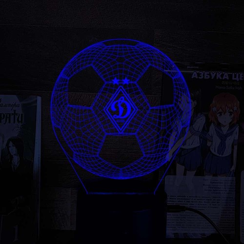 Акриловий 3D світильник-нічник Динамо 2