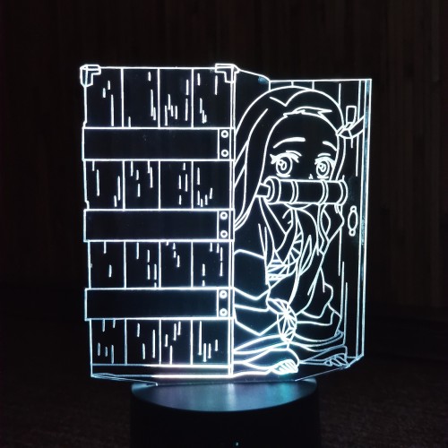 Акриловий 3D світильник-нічник Незуко Камадо