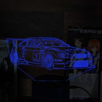 Акриловый 3D светильник-ночник BMW M3 GT2 суперкар