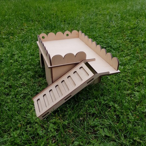 Будиночок зі сходами: Житлова зона 200х170х100 загальна зі сходами -280х220х140