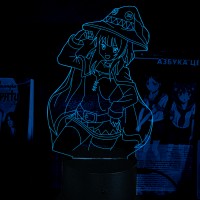 Акриловый 3D светильник-ночник Мегумин из ранобэ 