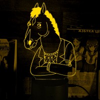 Акриловый 3D светильник-ночник Конь БоДжек BoJack Horseman