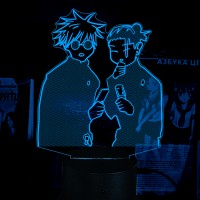 Акриловый 3D светильник-ночник Магическая битва