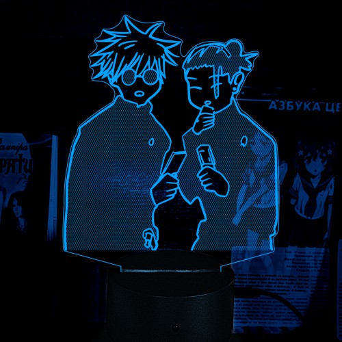 Акриловий 3D світильник-нічник Магічна битва