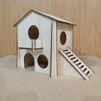 Двоповерховий будиночок для гризунів