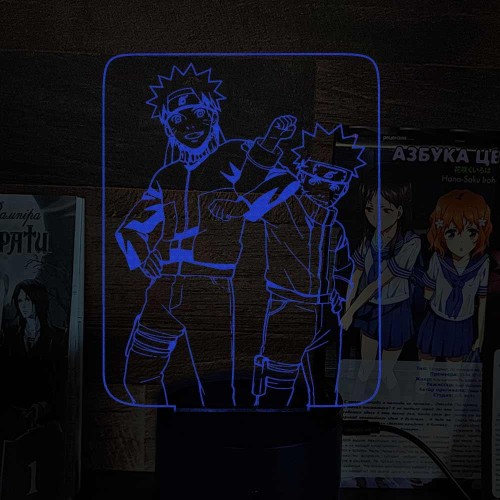 Акриловий 3D світильник-ночник Наруто 4