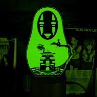 Акриловий 3D світильник-нічник Віднесені привидами Безликий