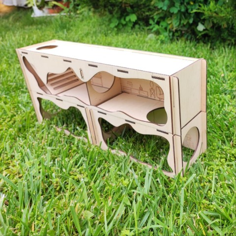 Тунель/лабіринт - верх - 430х100х100 і низ із двох частин по 215х100х100