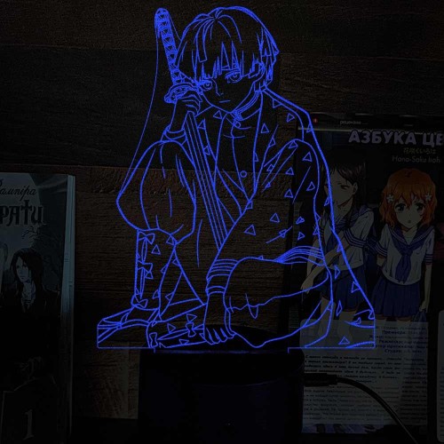 Акриловий 3D світильник-нічник Зеницу Агацума 