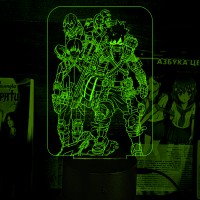 Акриловий 3D світильник-нічник Кацукі Бакуго