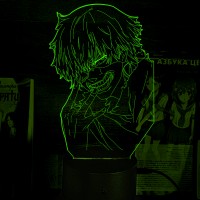 Акриловий 3D світильник-нічник Кен Канекі