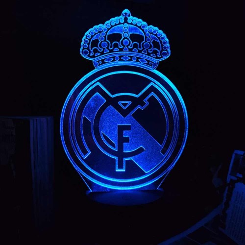 Акриловий 3D світильник-нічник Реал Мадрид