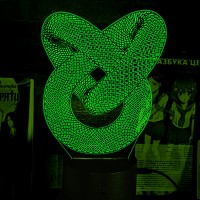 Акриловий 3D світильник-ночник Геометрична фігура