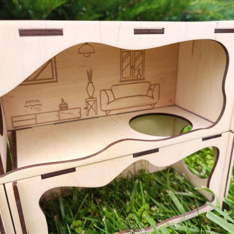 Тунель/лабіринт - верх - 430х100х100 і низ із двох частин по 215х100х100